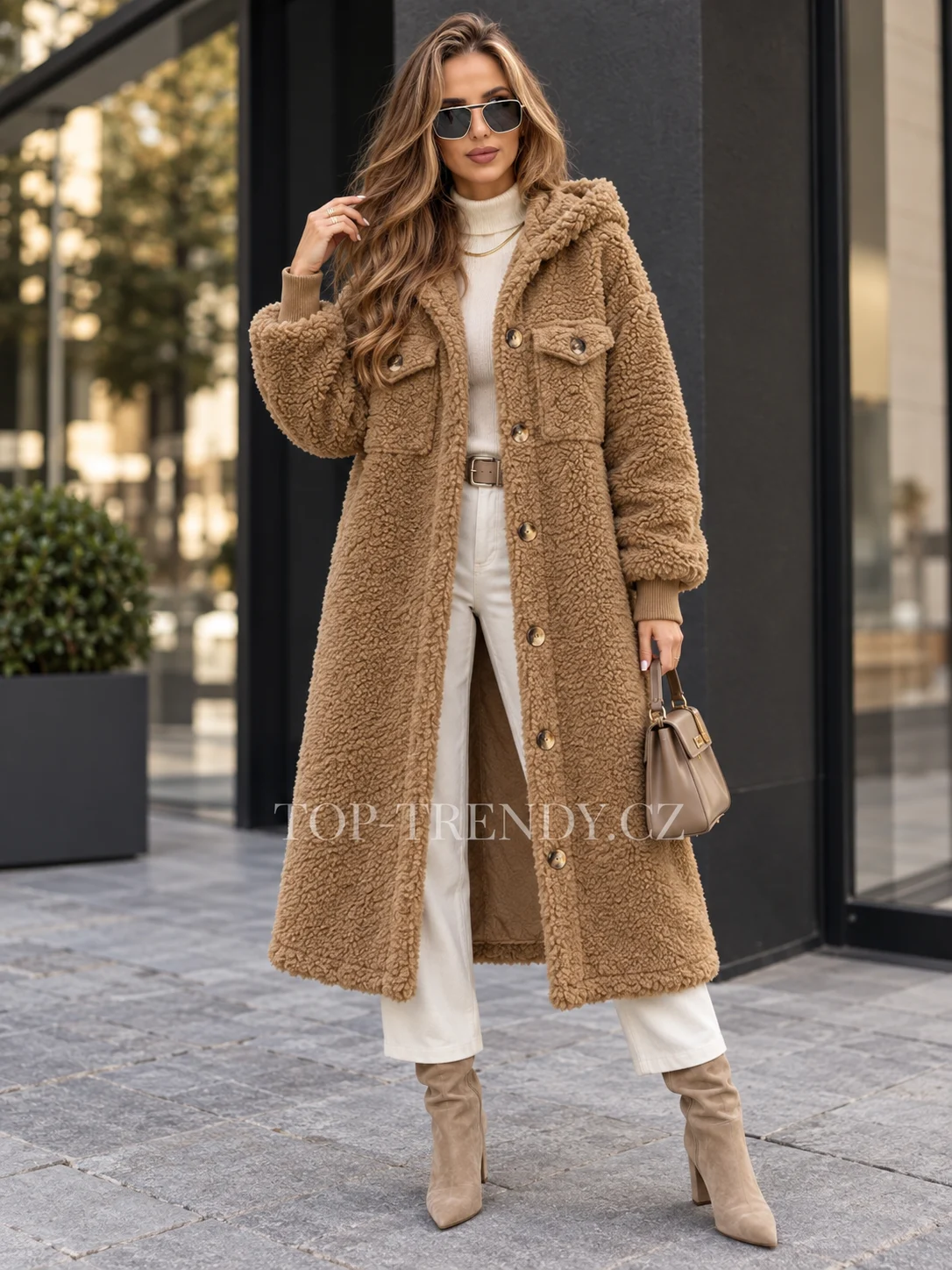 WOMEN'S LONG TEDDY COAT