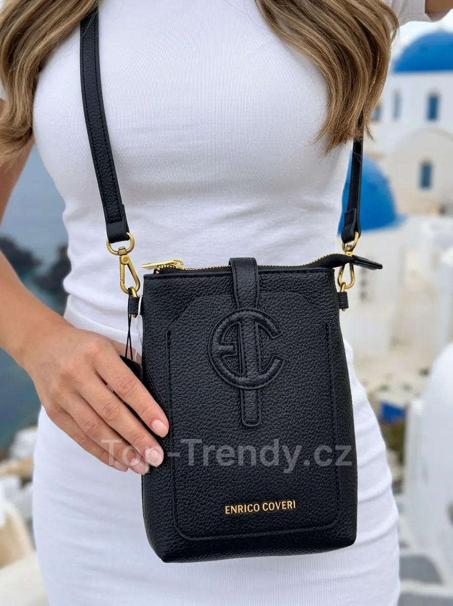Geantă de damă din piele crossbody pentru telefon Sevia