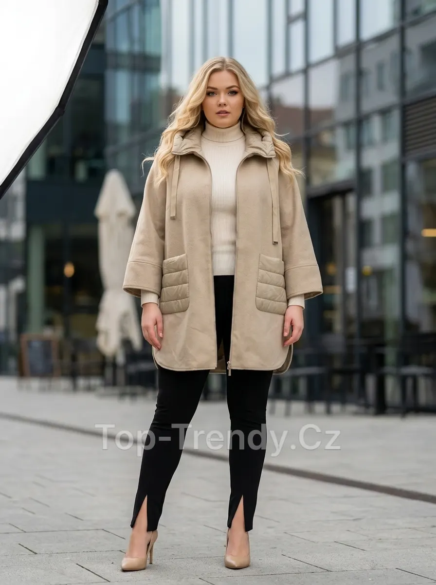 Női oversize kabát denevérujjakkal Coira