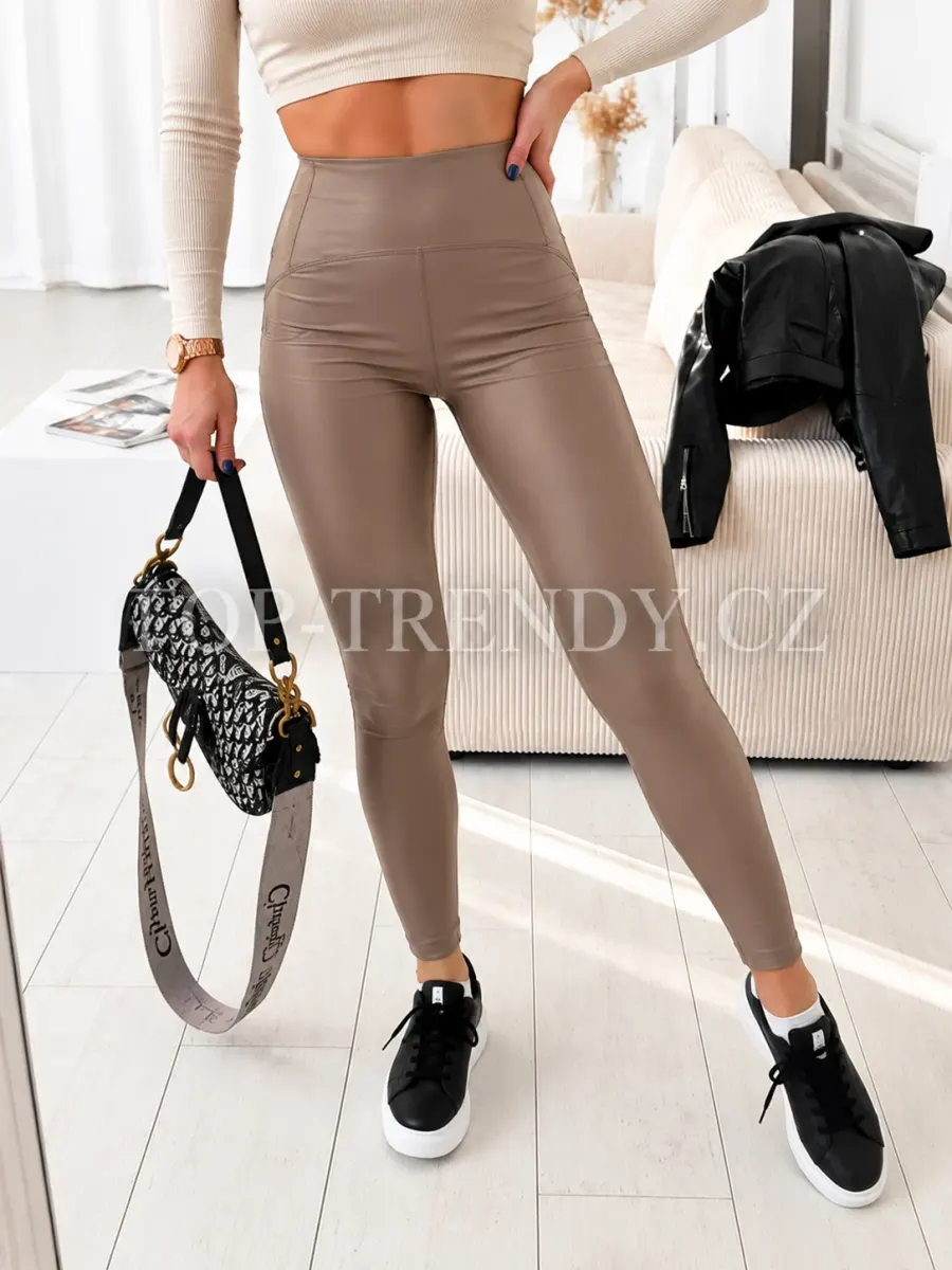 FAUX LEATHER LEGGINGS WHAT’S YOUR NUMBER BLACK