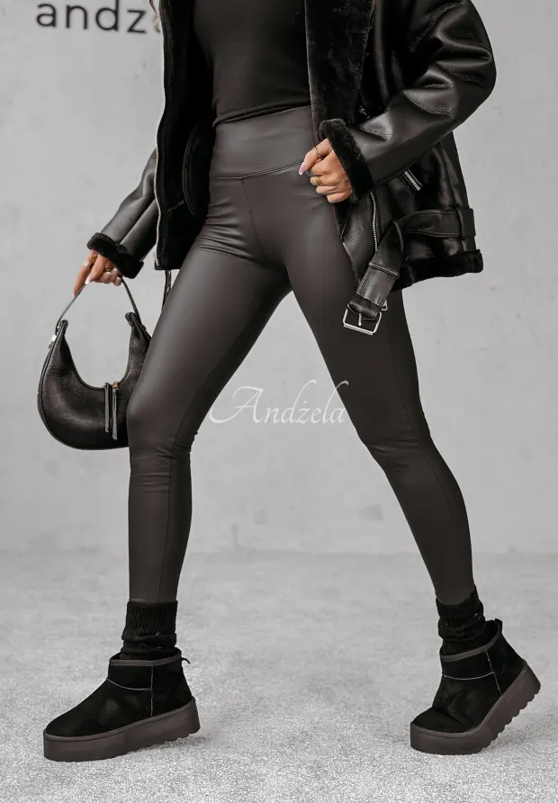 LEATHER LEGGINGS VERIDIAN II BLACK